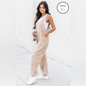 Pink Lily | Day in the Life Jumpsuit | Mocha
